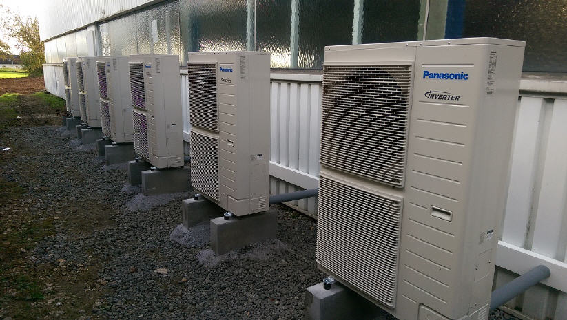 W&auml;rmepumpenkaskade als Hallenheizung